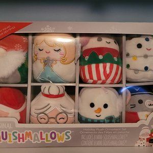 2021 Squishmallows Classic Holiday Squad plush ornament set